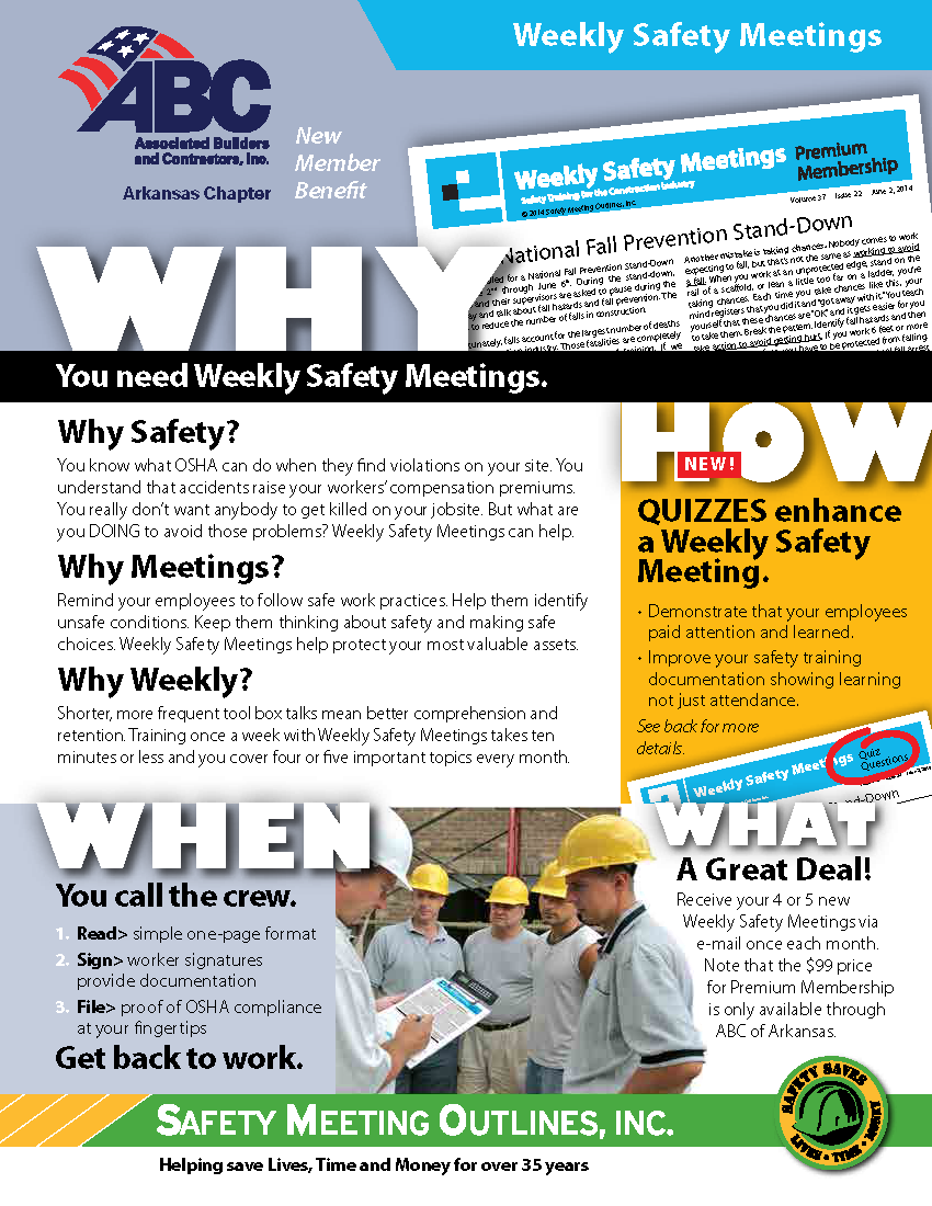 Safety Meeting Outlines